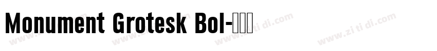 Monument Grotesk Bol字体转换